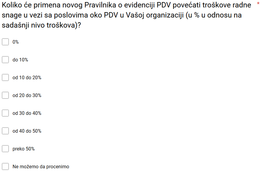 pravilnik o evidenciji PDV - cetvrto pitanje